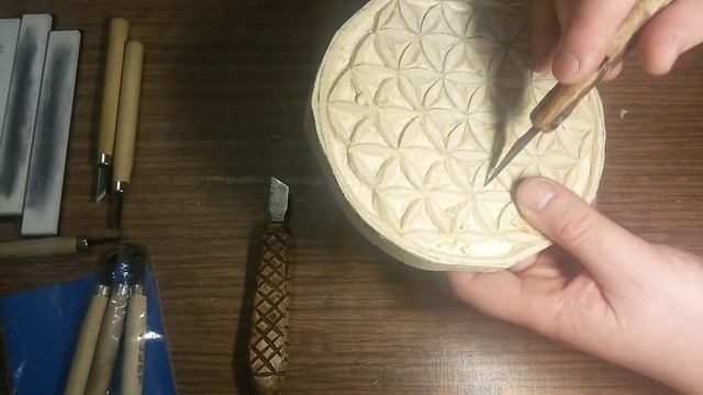 Резьба по дереву Цветок жизни Оберег своими руками Wood Carving смотреть онлайн