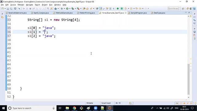 Core Java-Session-15- Arrays in Core Java смотреть онлайн