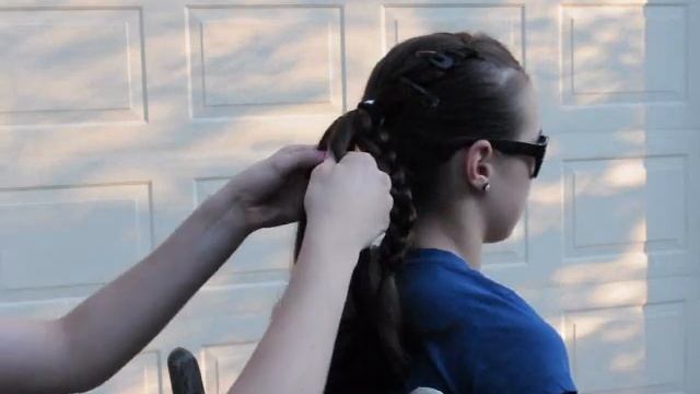 How to: Rhythmic Gymnastics Hair Tutorial [Front twist w/a 2 braid bun]. смотреть онлайн