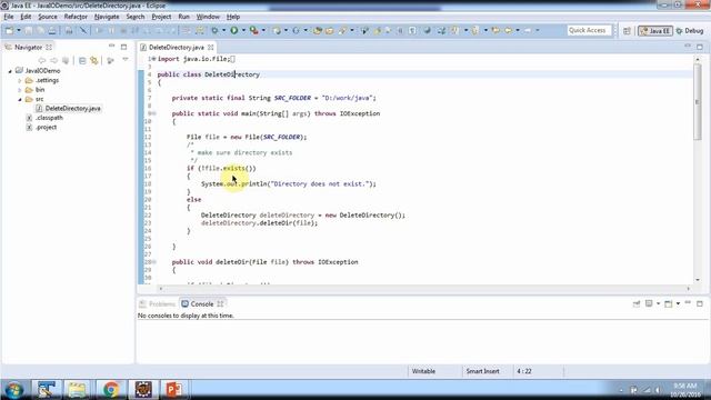How to delete the directory using recursive delete in Java? | Java File | Java IO | Java Tutorial смотреть онлайн