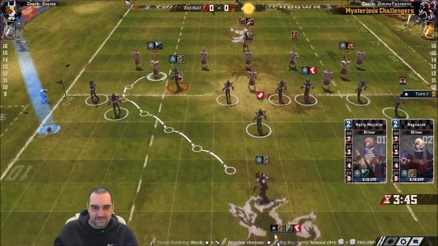 Bloodbowl 2 - Mysterious Challengers vs. High Elfs (Game 3) смотреть онлайн