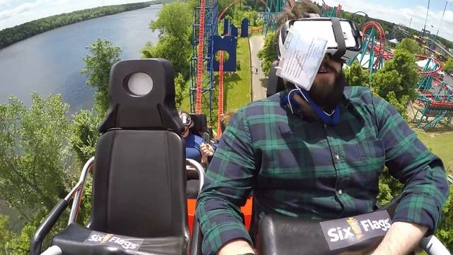 Riding a virtual reality rollercoaster смотреть онлайн