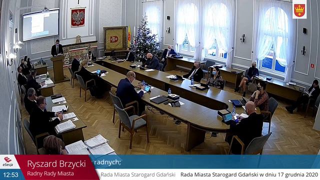 8.30. XXX Sesja Rady Miasta Starogard Gdański VIII kadencji z dnia 17.12.2020 r. смотреть онлайн