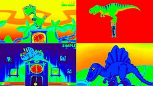 HICKORY DICKORY DOCK ALL DINOSAUR COLLECTION || VIDEO EFFECTS || VIDEO EFFECTS (THE DINOSAUR)
