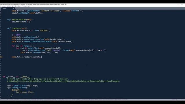 How to export QTableWidget data to Excel (using Pandas) | PyQt6 Tutorial смотреть онлайн
