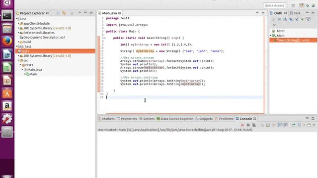 Java What is the simplest way to print an Array in Java 8 смотреть онлайн