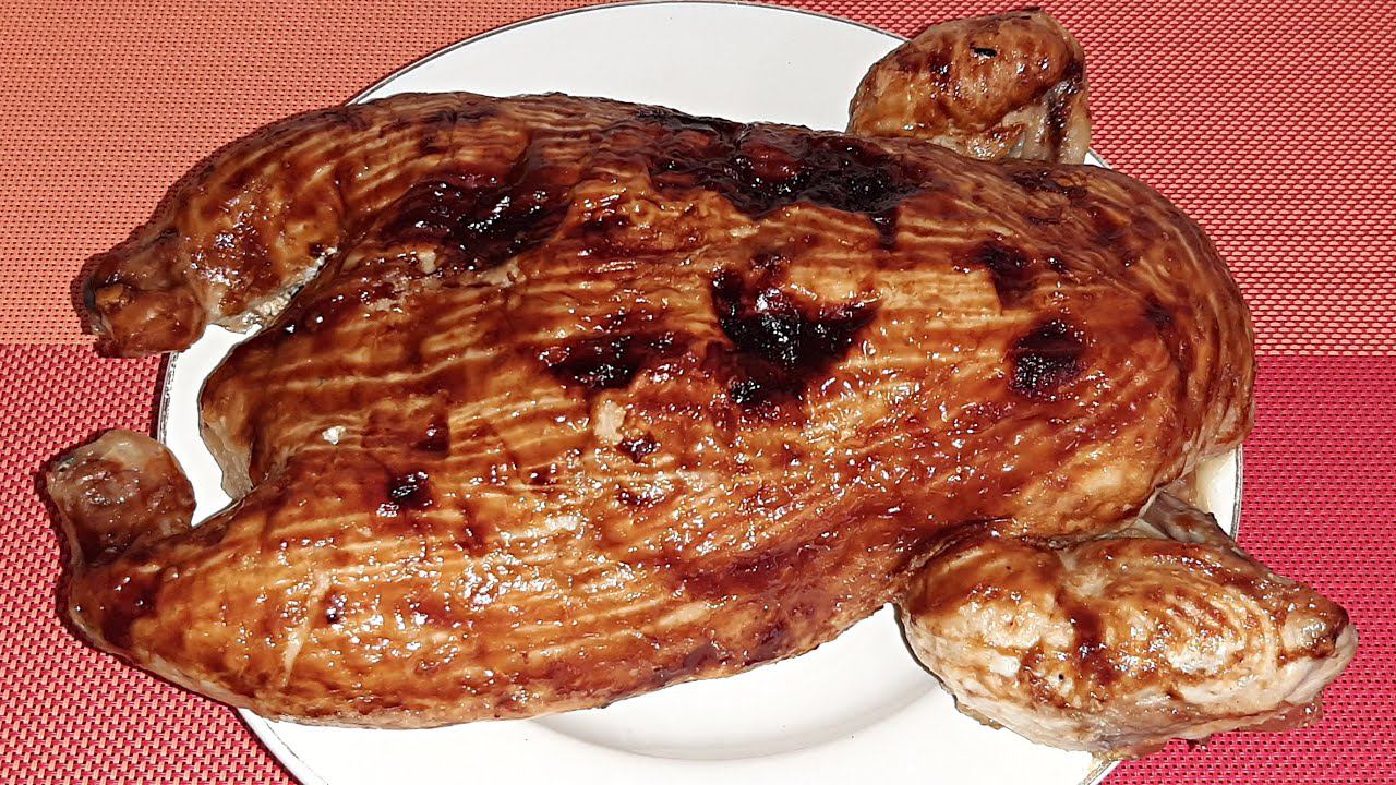 Курица фаршированная запеченная Без костей смотреть онлайн