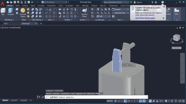 AutoCAD 2021 3D adapter Modelling смотреть онлайн