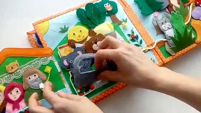 Развивающая книжка №15.Developing book.Quiet book смотреть онлайн