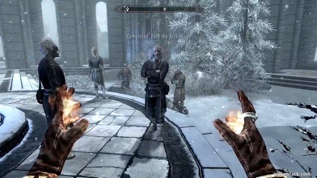 Skyrim Pure Mage Walkthrough NO WEAPONS NO ARMOR Part 56 - Oculory Puzzle Solution, Containment смотреть онлайн