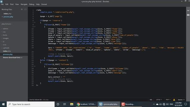 Contact form in php MySQL Part (34/36) смотреть онлайн