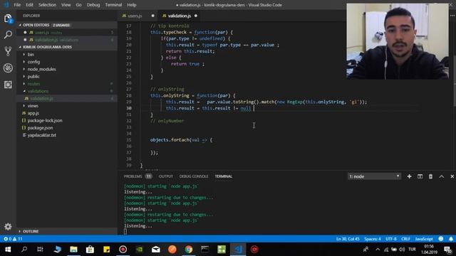 nodejs authentication form validation - 4 смотреть онлайн