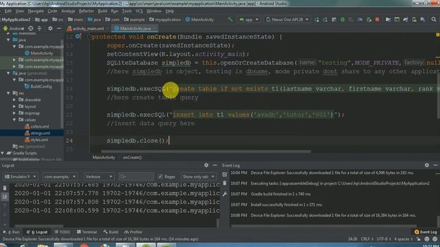 how to create database using sqlite with android studio | android sqlite tutorial step by step смотреть онлайн
