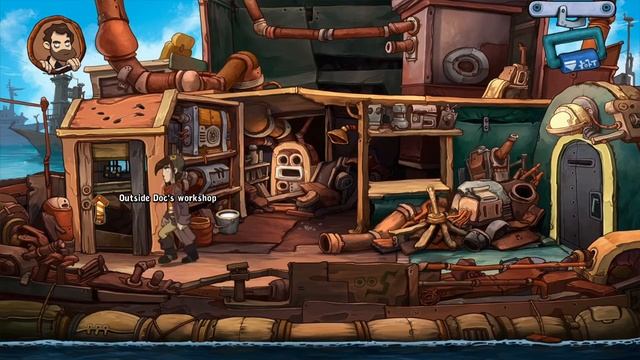 Breeding the water platypus. Walkthrough #15 (Deponia 2) смотреть онлайн