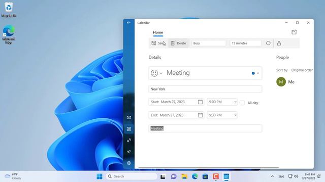 Как добавить события в календарь Windows 11 смотреть онлайн