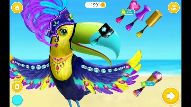 Fun Aminals care kids game - Animal Hair Salon 2 - Tropical pet makeover and dressup games ! смотреть онлайн