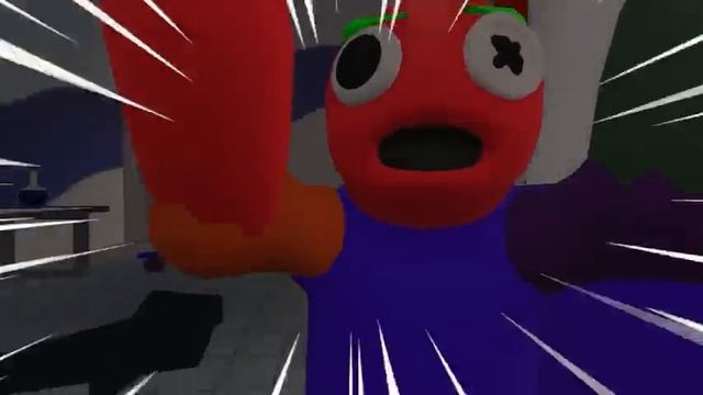 БАНБАН в афиге, РАДУЖНЫЕ ДРУЗЬЯ перекрасились в разные цвета (роблокс анимация) смотреть онлайн