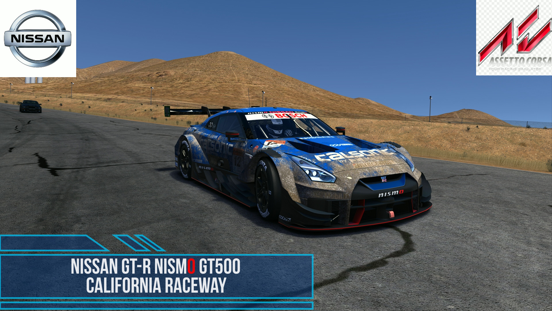 Nissan GT-R Nismo GT500 - California Raceway | Assetto Corsa. смотреть онлайн