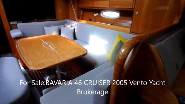 For Sale: BAVARIA 46 CRUISER by Vento Yacht Brokerage смотреть онлайн