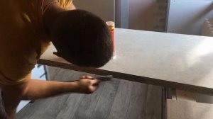 Столешница вместо ПОДОКОННИКА на кухне. Countertop instead of WINDOWSILL in the kitchen