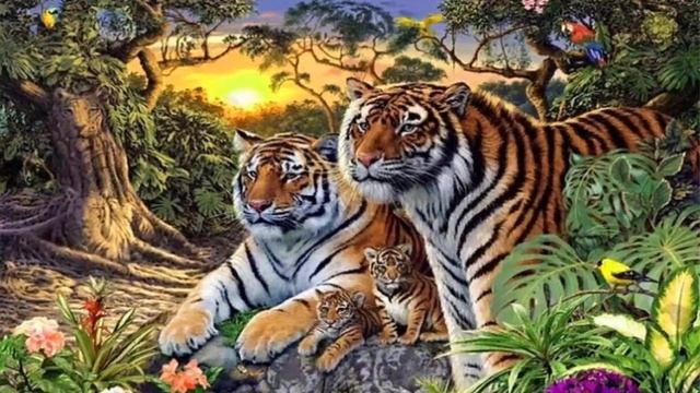 ОДИН ИЗ 20 НАШЕЛ ВСЕХ ТИГРОВ НА КАРТИНКЕ смотреть онлайн