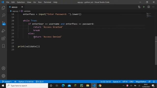 Python For Beginners - While Loop Project смотреть онлайн