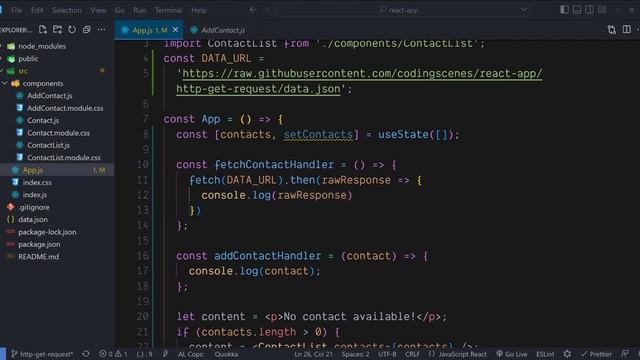 HTTP GET Request - React JS || Hindi || Coding Scenes смотреть онлайн