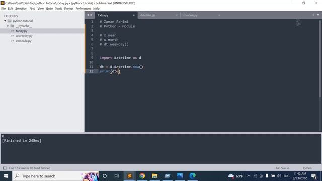 51 Python datetime module - فارسی смотреть онлайн