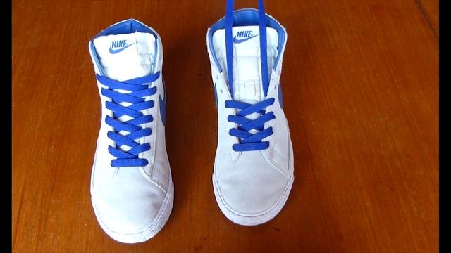 How To Lace Trainers - Easy Tutorial - Nike Blazer High Tops смотреть онлайн