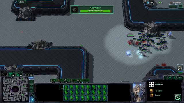 How to Use Artanis' GODLIKE Resistance to Win! Kerrigan Survival Starcraft 2 custom games смотреть онлайн