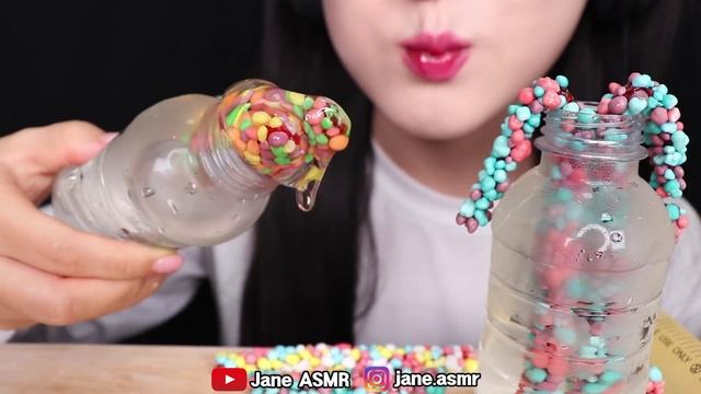 ASMR HONEY JELLY SHOOTER, HONEY ROPE JELLY 꿀젤리 슈터, 로프 꿀 젤리 먹방 EATING SOUNDS