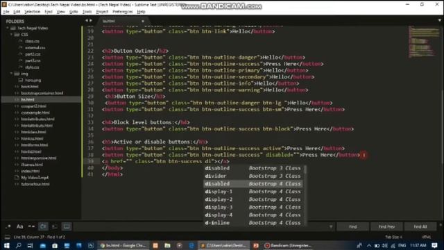 Bootstrap Buttons In Nepali || Part-4 Bootstrap смотреть онлайн