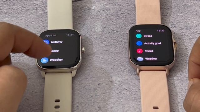 Amazfit GTS 2 (New Version) Vs Amazfit GTS 4 Mini Comparison