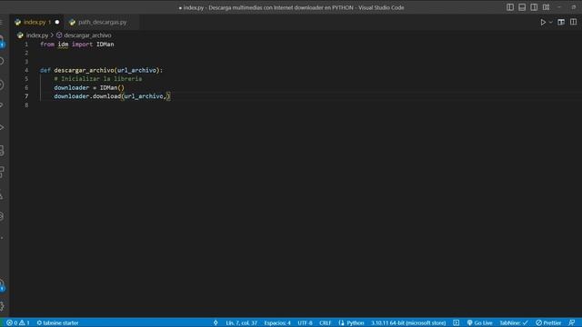 25. DESCARGA CUALQUIER ARCHIVO MULTIMEDIA CON PYTHON E IDM смотреть онлайн