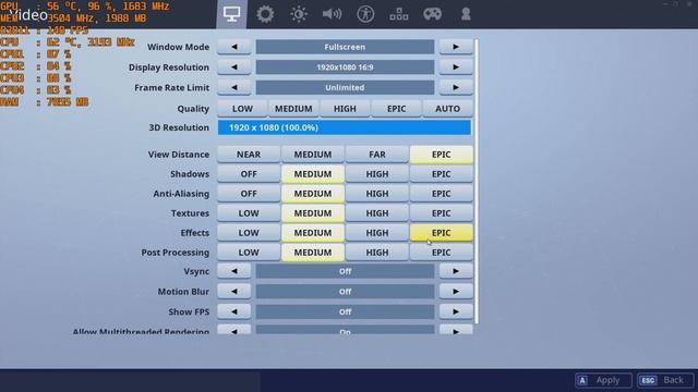 Fortnite S9 - with the Nvidia GTX 1050 TI at 1080p & Intel I5 2400 смотреть онлайн
