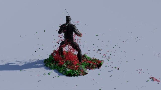 Atomic ragdolls - Black Panther vs Minecraft Creeper Realistic physics simulation смотреть онлайн