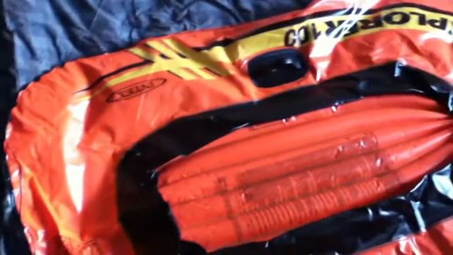 Inflating The Intex Explorer 100 Boat With The Air Compressor