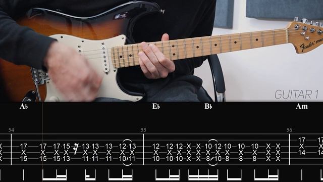 Radiohead - Just (Guitar lesson with TAB) смотреть онлайн
