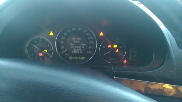 Мерседес W211 2.2 дизель, пуск при -26°С