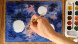 Картина-поделка из соленого теста "Космос"