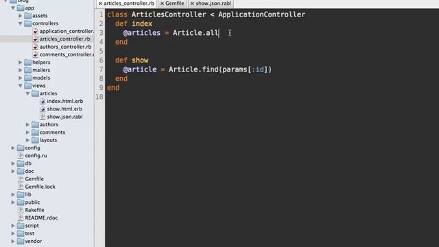 Ruby on Rails - Railscasts #322 Rabl смотреть онлайн