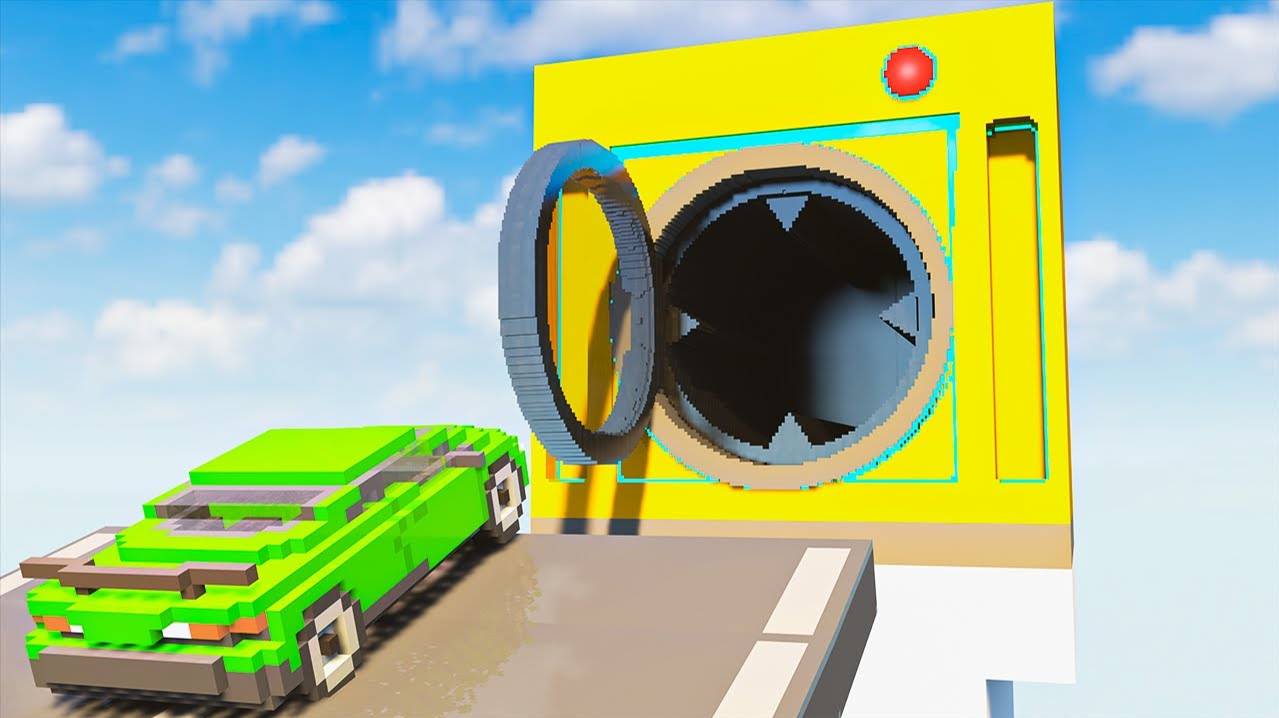 Автомобили против стиральной машины Teardown