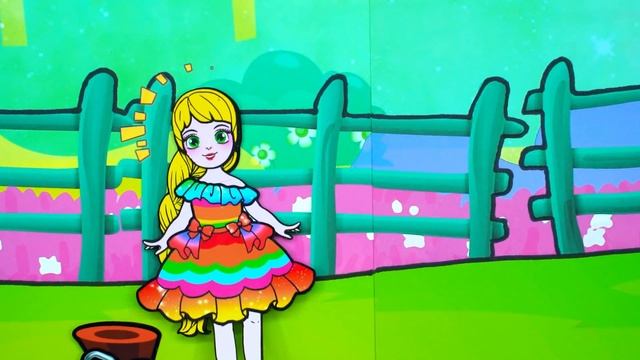 Paper Dolls Dress Up - Malignant Stepmother Vs Tricked Infant Ladybug Dress - Barbie Story & Crafts