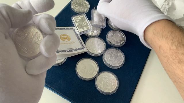 Распаковка серебряных монет! Посылка с новинками из Германии! смотреть онлайн