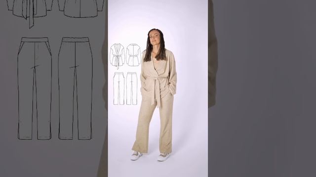 Шьём стильный костюм из вязаного трикотажа #журналвселекала смотреть онлайн