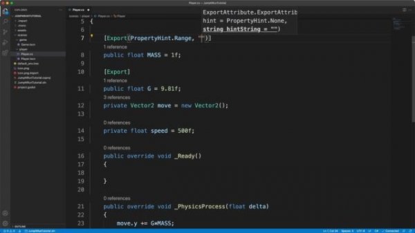 EXPORTING VARIABLES and EASY WAY to access other nodes | Jump and Run Game in Godot with C#