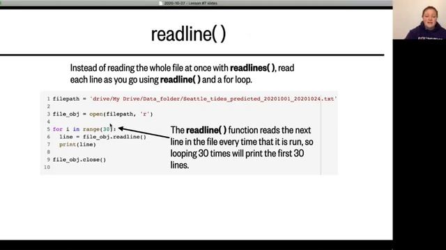 Lesson 7, Part 2: Loading data using readlines and numpy смотреть онлайн
