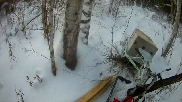 Проверка путика на мотособаке. поднял глухаря. смотреть онлайн