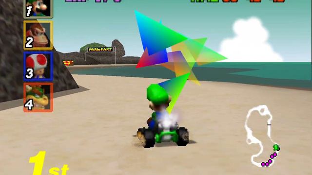 Mario Kart 64 - 50cc Mushroom Cup Grand Prix (Luigi Gameplay) Nintendo 64 смотреть онлайн