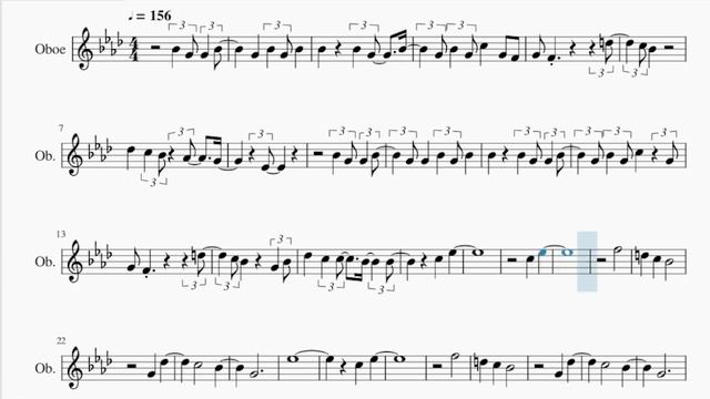 Oboe Sheet Music: How to play Slow Dancing by V смотреть онлайн